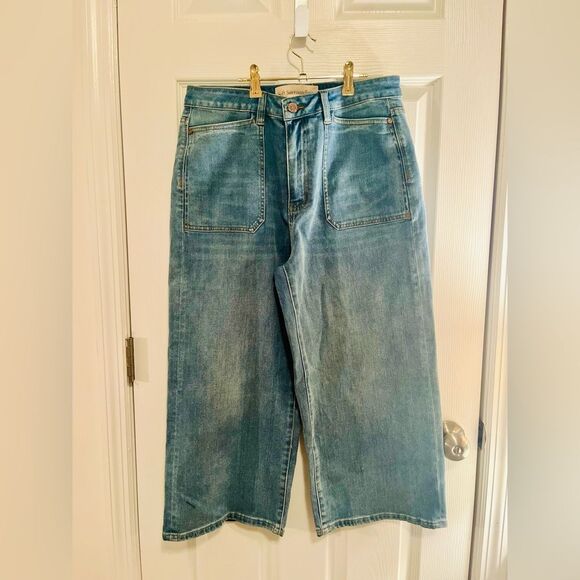 Soft Surroundings Cropped Wide Leg Jeans NWT - Picture 2 of 5